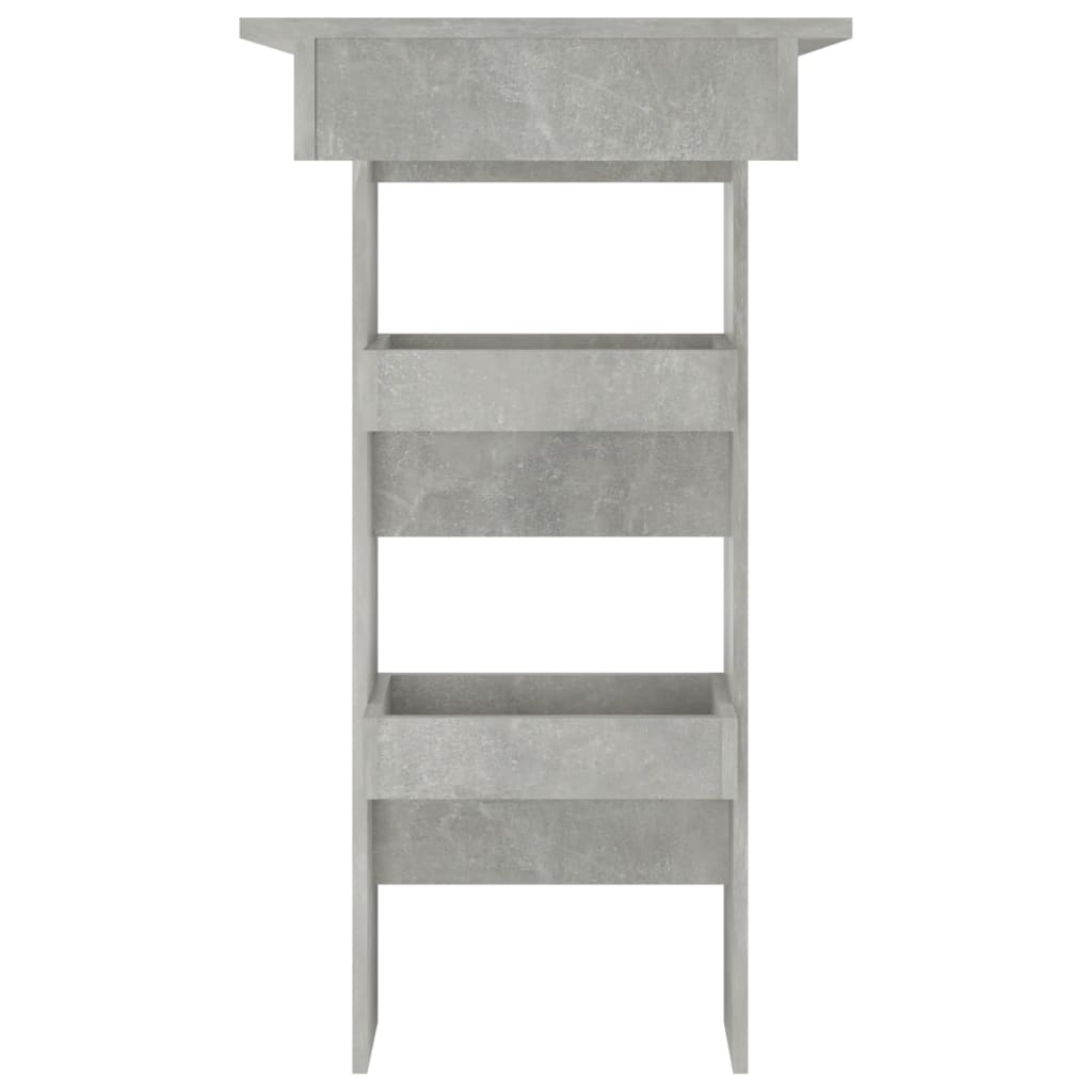 vidaXL Masă bar de perete gri beton 102x45x103,5 cm lemn compozit vidaXL Masă bar de perete gri beton 102x45x103,5 cm lemn compozit