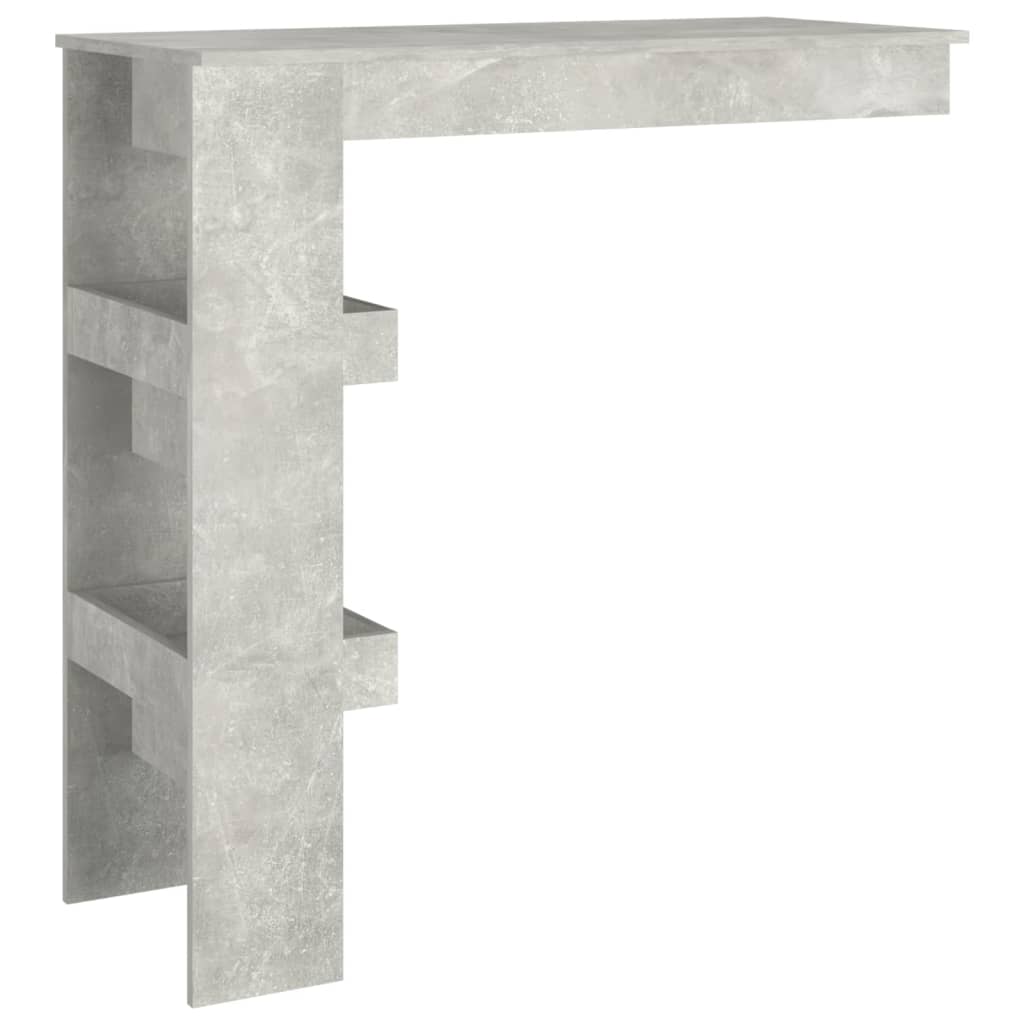 vidaXL Masă bar de perete gri beton 102x45x103,5 cm lemn compozit vidaXL Masă bar de perete gri beton 102x45x103,5 cm lemn compozit