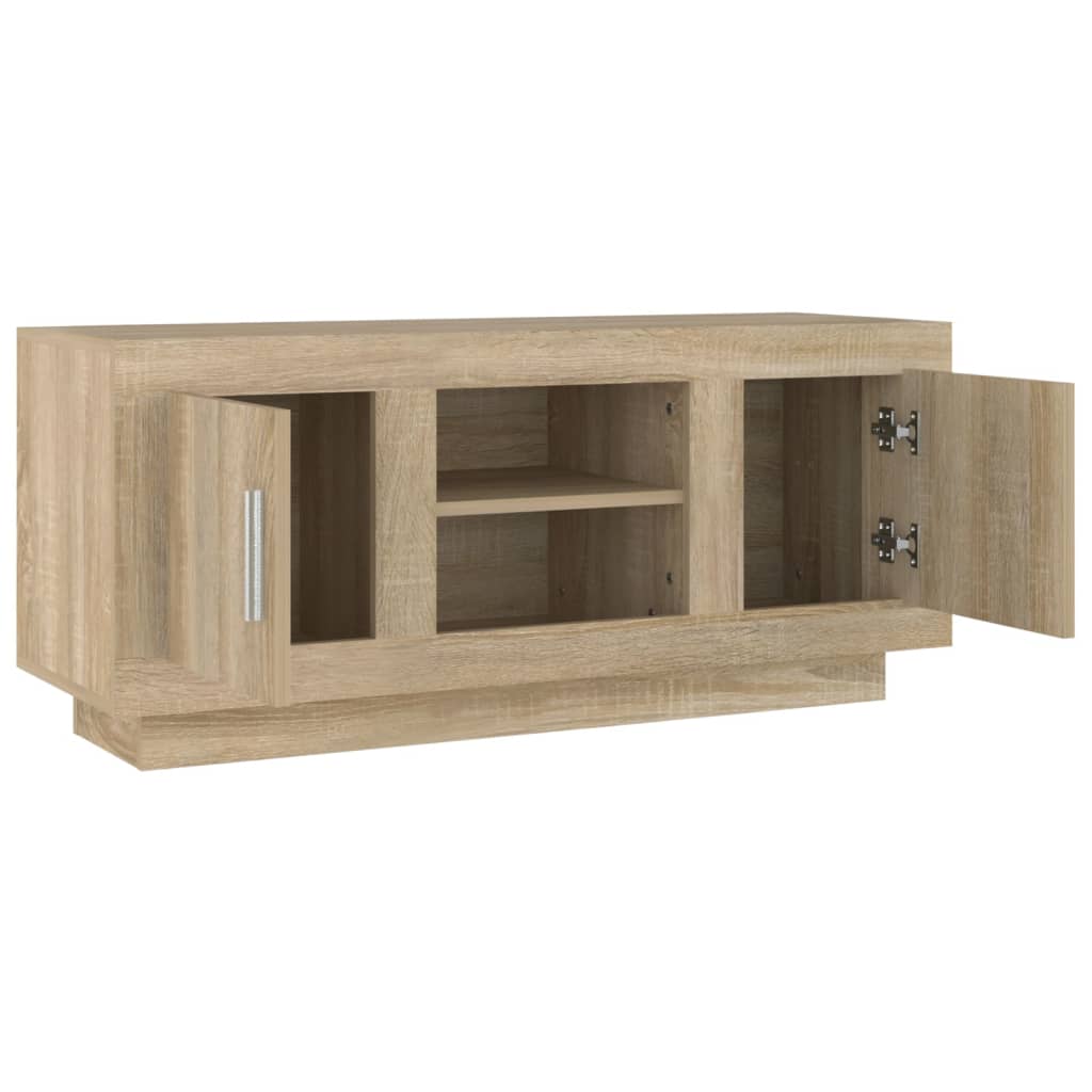 vidaXL Comodă TV, stejar sonoma, 102x35x45 cm, lemn prelucrat vidaXL Comodă TV, stejar sonoma, 102x35x45 cm, lemn prelucrat