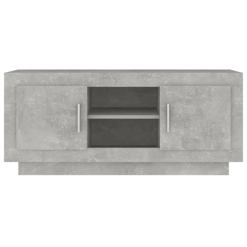 vidaXL Comodă TV, gri beton, 102x35x45 cm, lemn prelucrat vidaXL Comodă TV, gri beton, 102x35x45 cm, lemn prelucrat