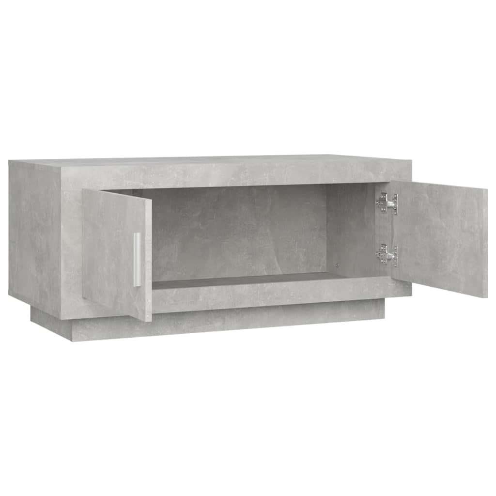 vidaXL Măsuță de cafea, gri beton, 102x50x45 cm, lemn prelucrat