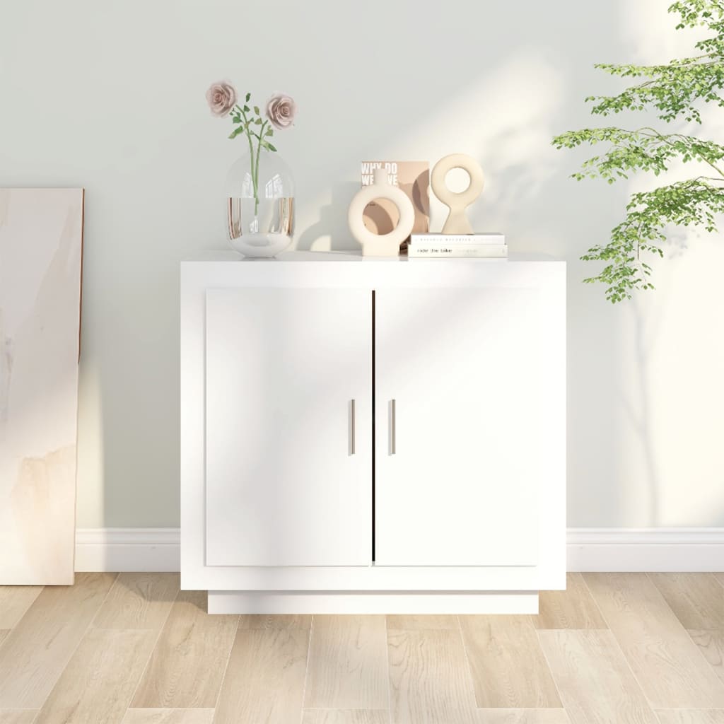 vidaXL Dulap, alb, 80x40x75 cm, lemn prelucrat vidaXL Dulap, alb, 80x40x75 cm, lemn prelucrat
