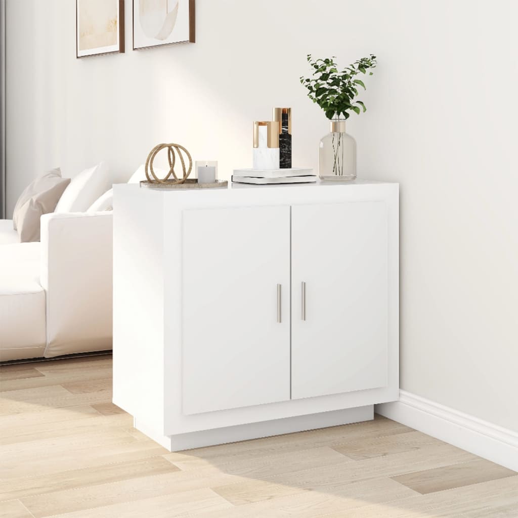 vidaXL Dulap, alb, 80x40x75 cm, lemn prelucrat vidaXL Dulap, alb, 80x40x75 cm, lemn prelucrat