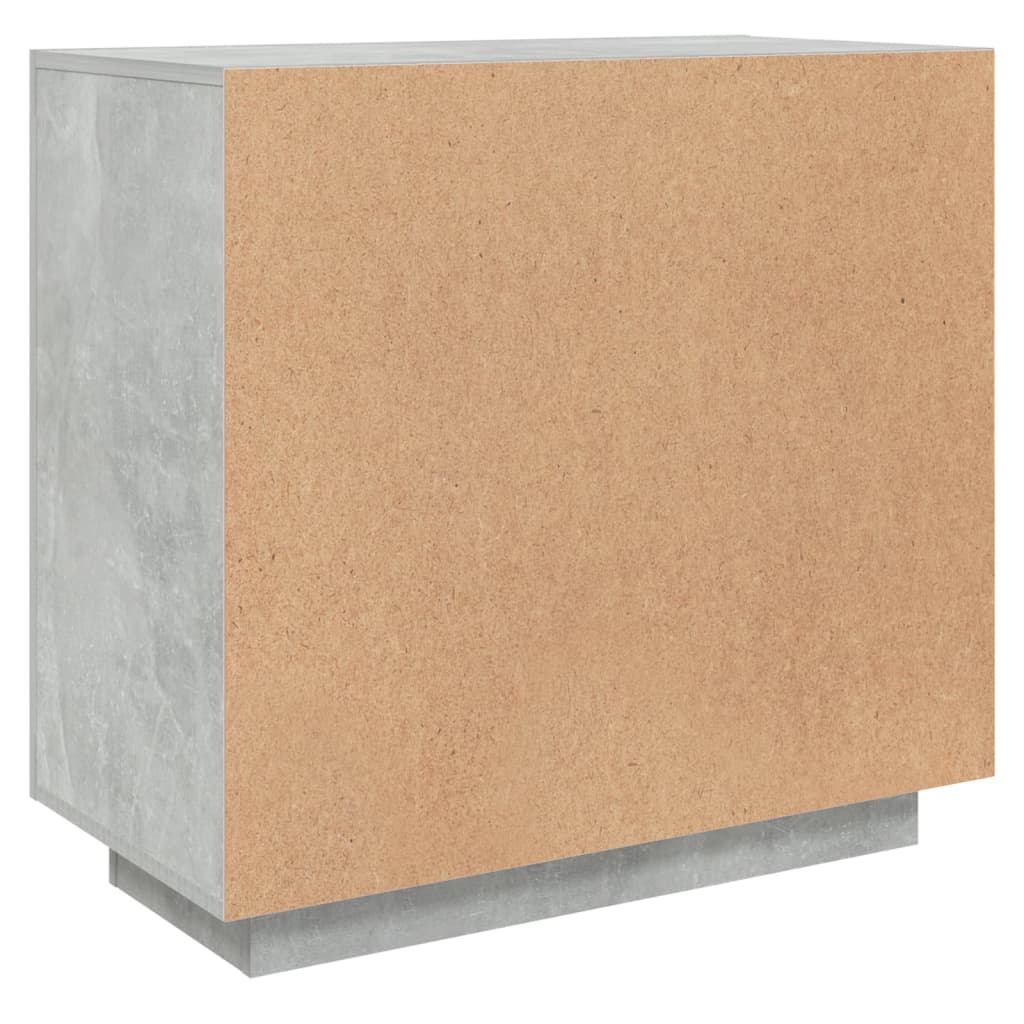 vidaXL Dulap, gri beton, 80x40x75 cm, lemn prelucrat vidaXL Dulap, gri beton, 80x40x75 cm, lemn prelucrat