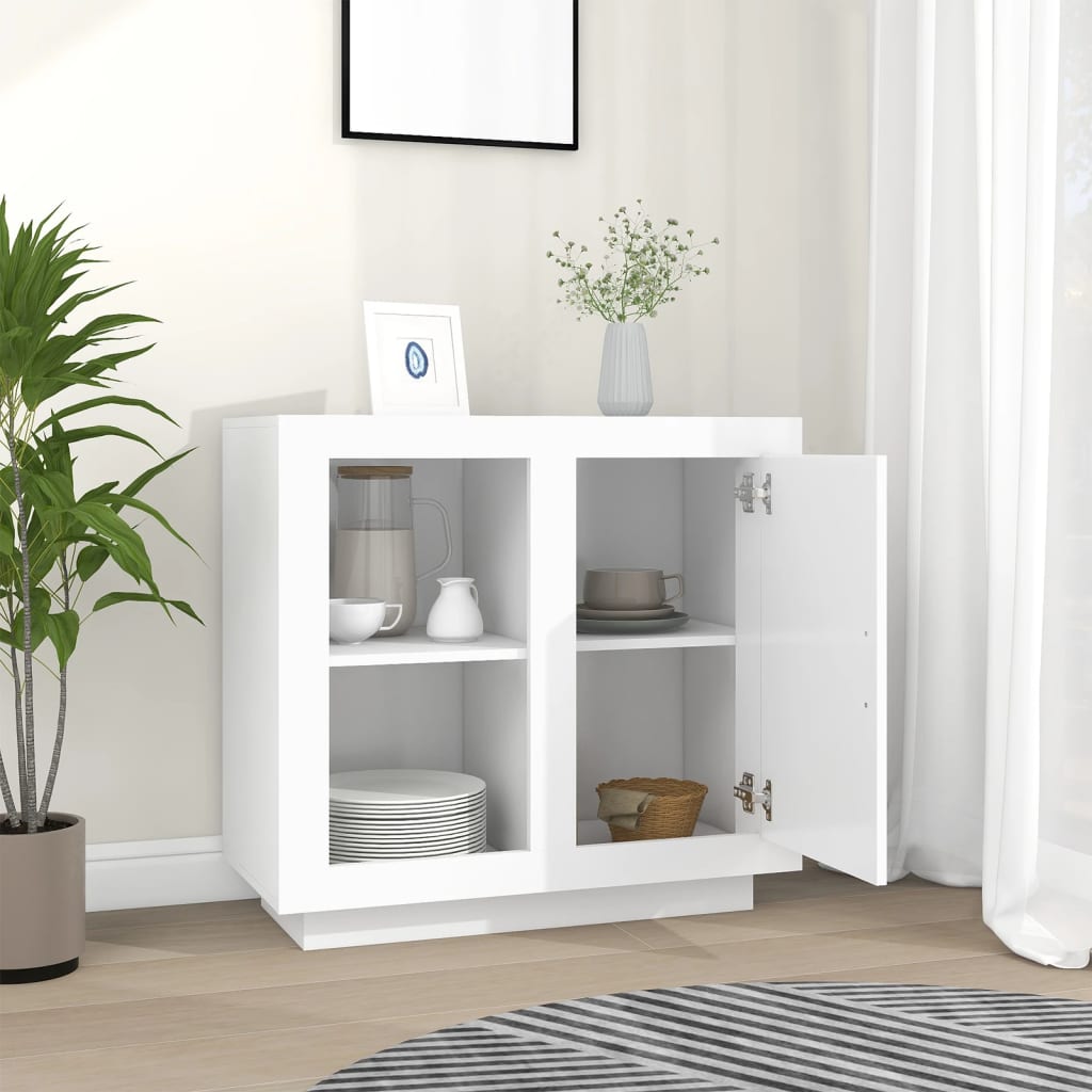 vidaXL Dulap, alb, 80x40x75 cm vidaXL Dulap, alb, 80x40x75 cm