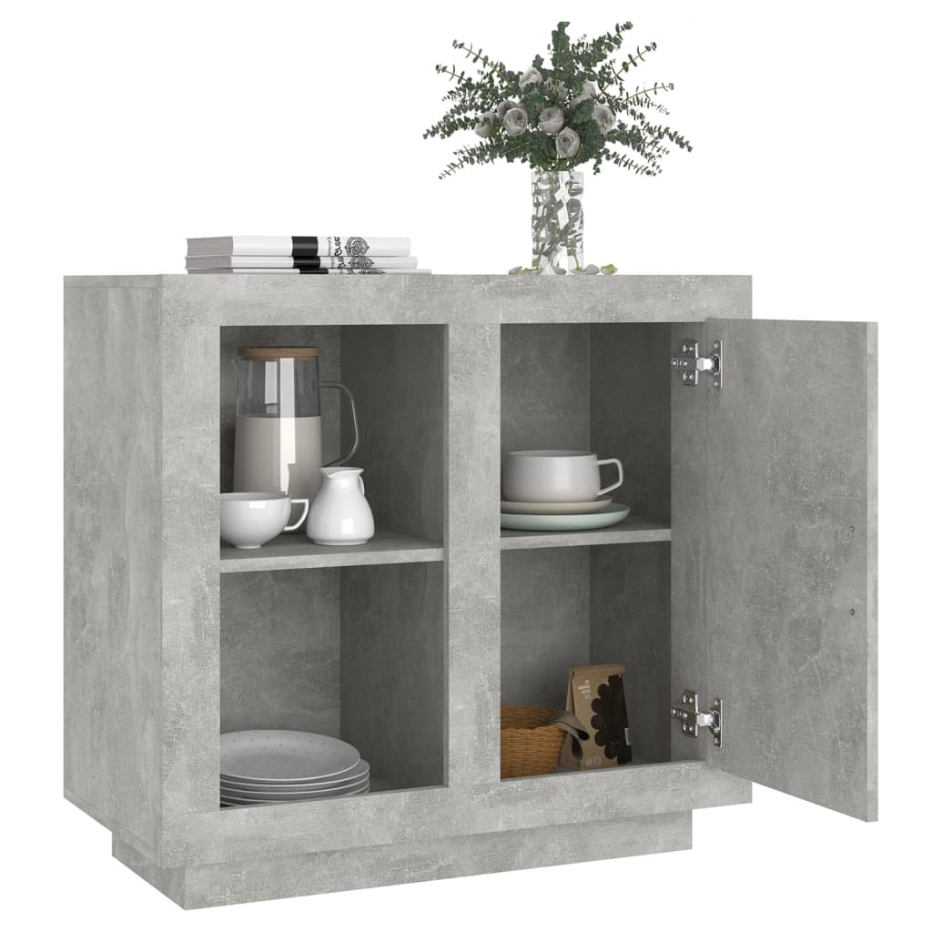 vidaXL Dulap, gri beton, 80x40x75 cm vidaXL Dulap, gri beton, 80x40x75 cm