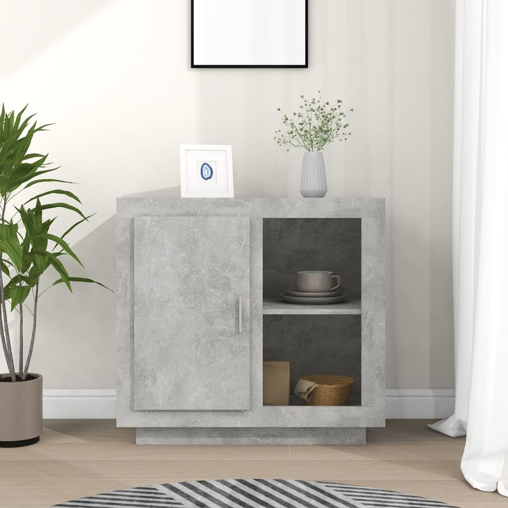 vidaXL Dulap, gri beton, 80x40x75 cm vidaXL Dulap, gri beton, 80x40x75 cm