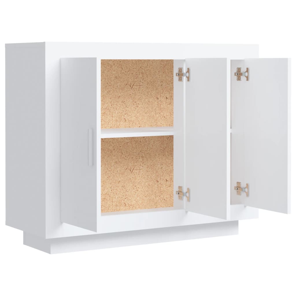 vidaXL Dulap, alb, 92x35x75 cm, lemn compozit