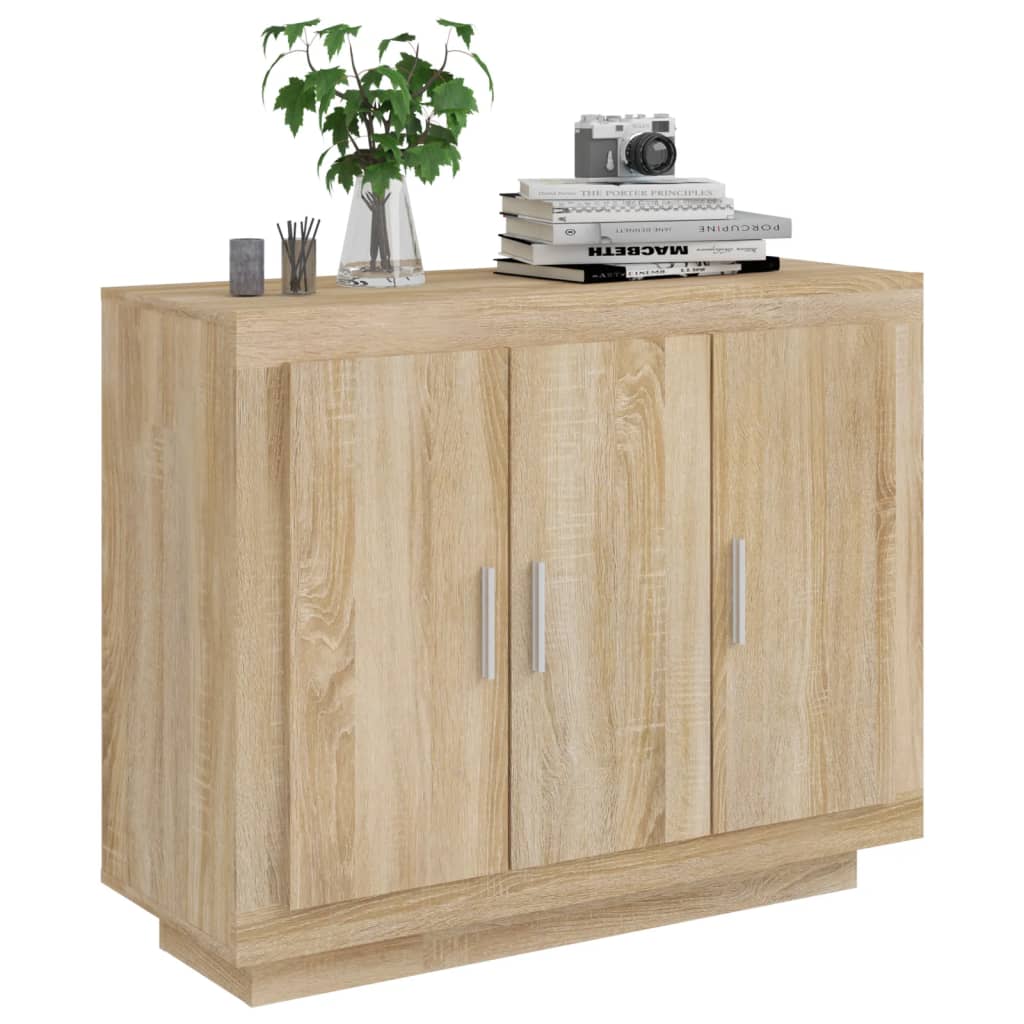 vidaXL Dulap, stejar sonoma, 92x35x75 cm, lemn compozit