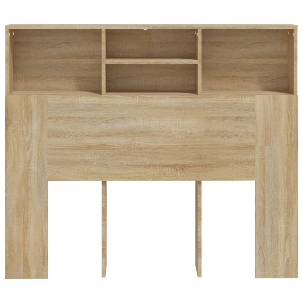 vidaXL Tăblie de pat cu dulap, stejar sonoma, 120x19x103,5 cm vidaXL Tăblie de pat cu dulap, stejar sonoma, 120x19x103,5 cm