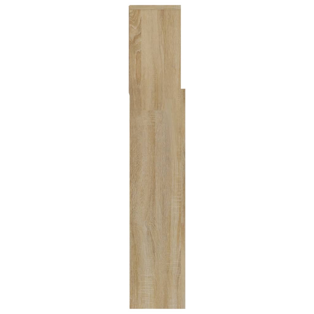 vidaXL Tăblie de pat cu dulap, stejar sonoma, 120x19x103,5 cm vidaXL Tăblie de pat cu dulap, stejar sonoma, 120x19x103,5 cm