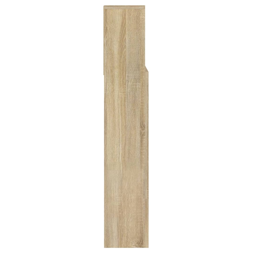 vidaXL Tăblie de pat cu dulap, stejar sonoma, 140x19x103,5 cm vidaXL Tăblie de pat cu dulap, stejar sonoma, 140x19x103,5 cm
