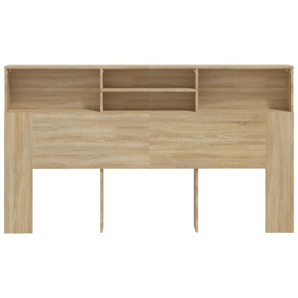 vidaXL Tăblie de pat cu dulap, stejar sonoma, 180x19x103,5 cm vidaXL Tăblie de pat cu dulap, stejar sonoma, 180x19x103,5 cm