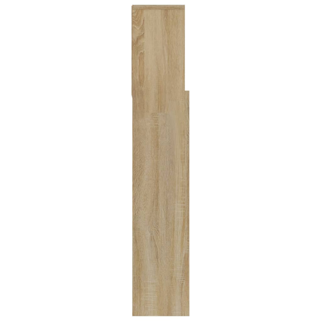 vidaXL Tăblie de pat cu dulap, stejar sonoma, 180x19x103,5 cm vidaXL Tăblie de pat cu dulap, stejar sonoma, 180x19x103,5 cm