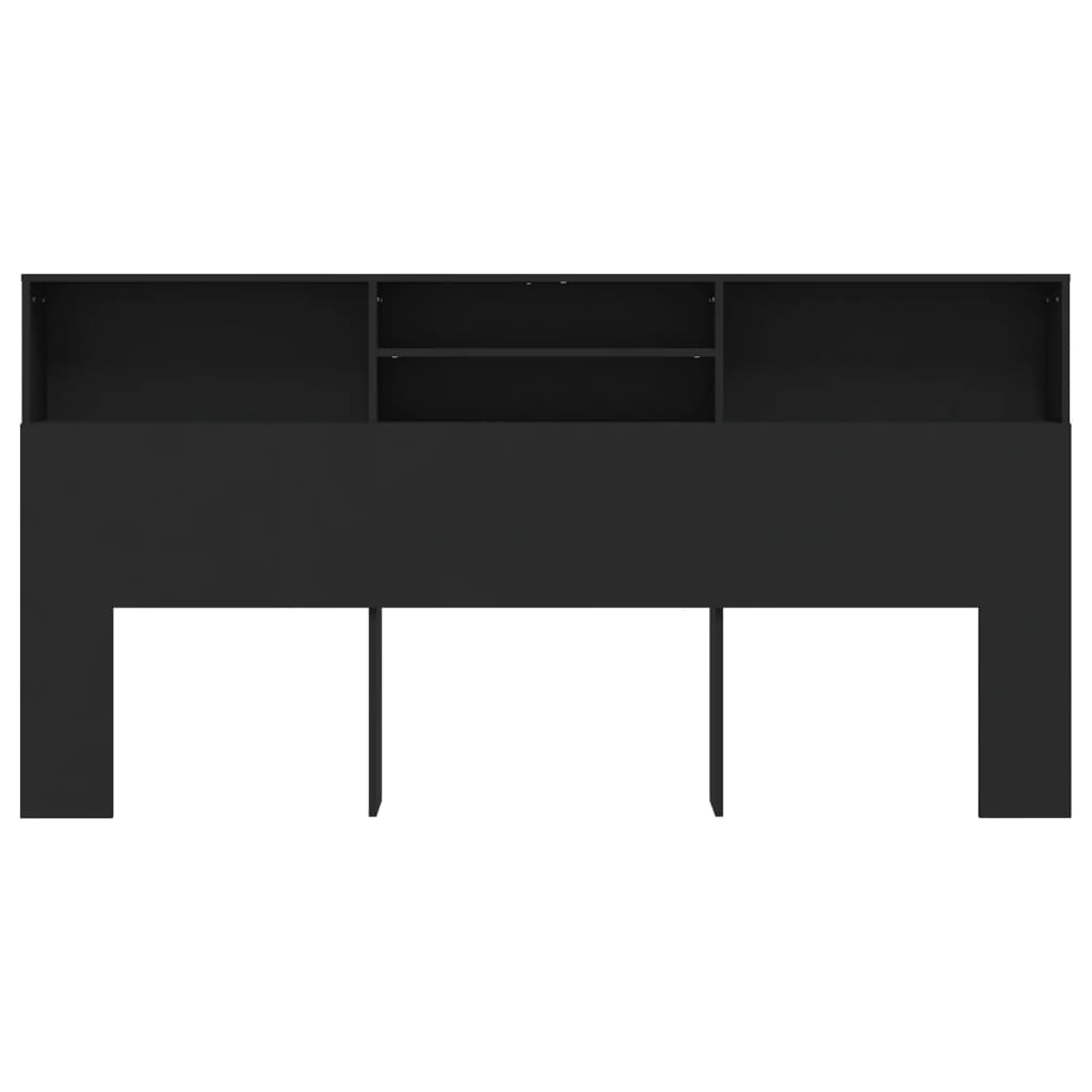 vidaXL Dulap tăblie, negru, 200x19x103,5 cm