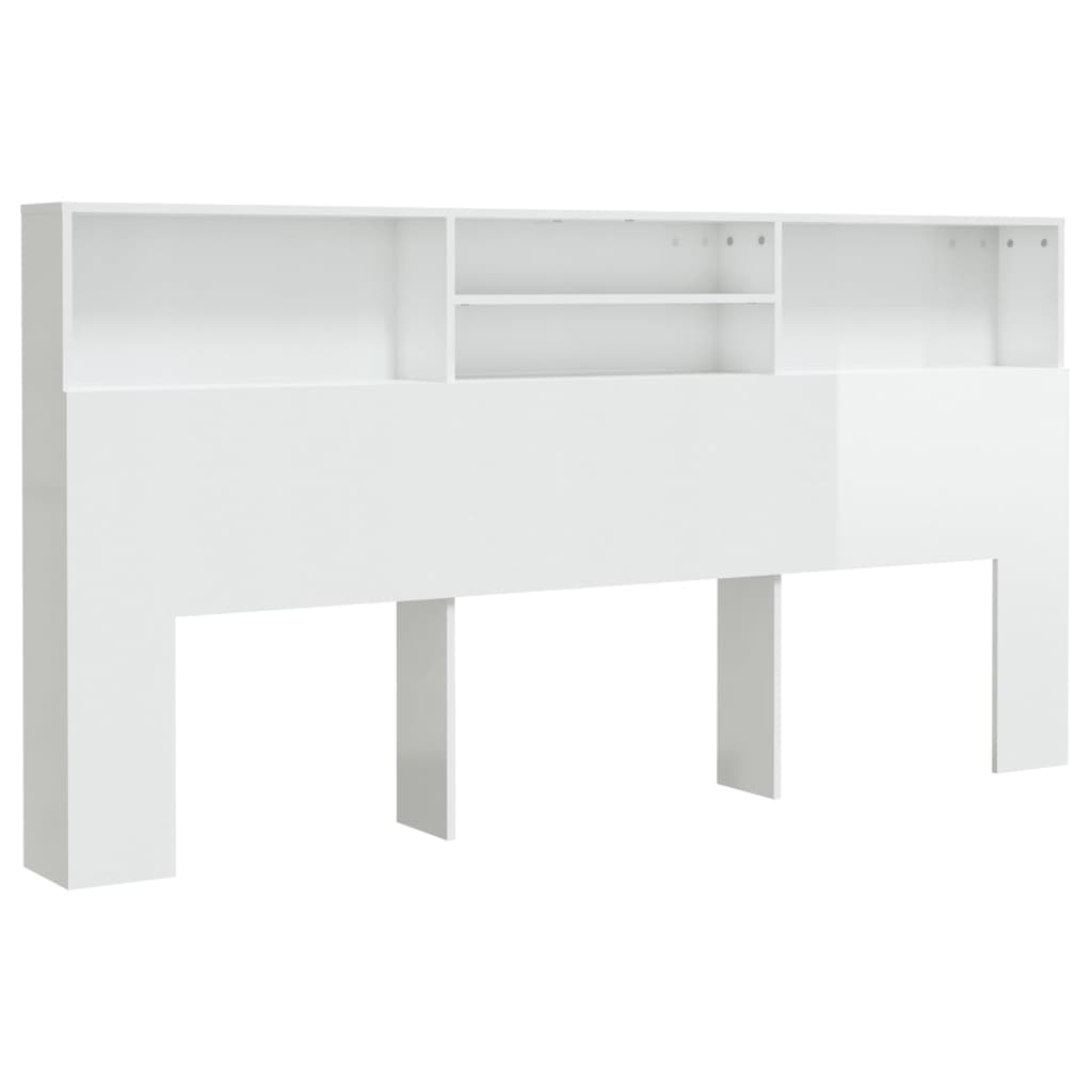 vidaXL Dulap tăblie, alb extralucios, 200x19x103,5 cm vidaXL Dulap tăblie, alb extralucios, 200x19x103,5 cm