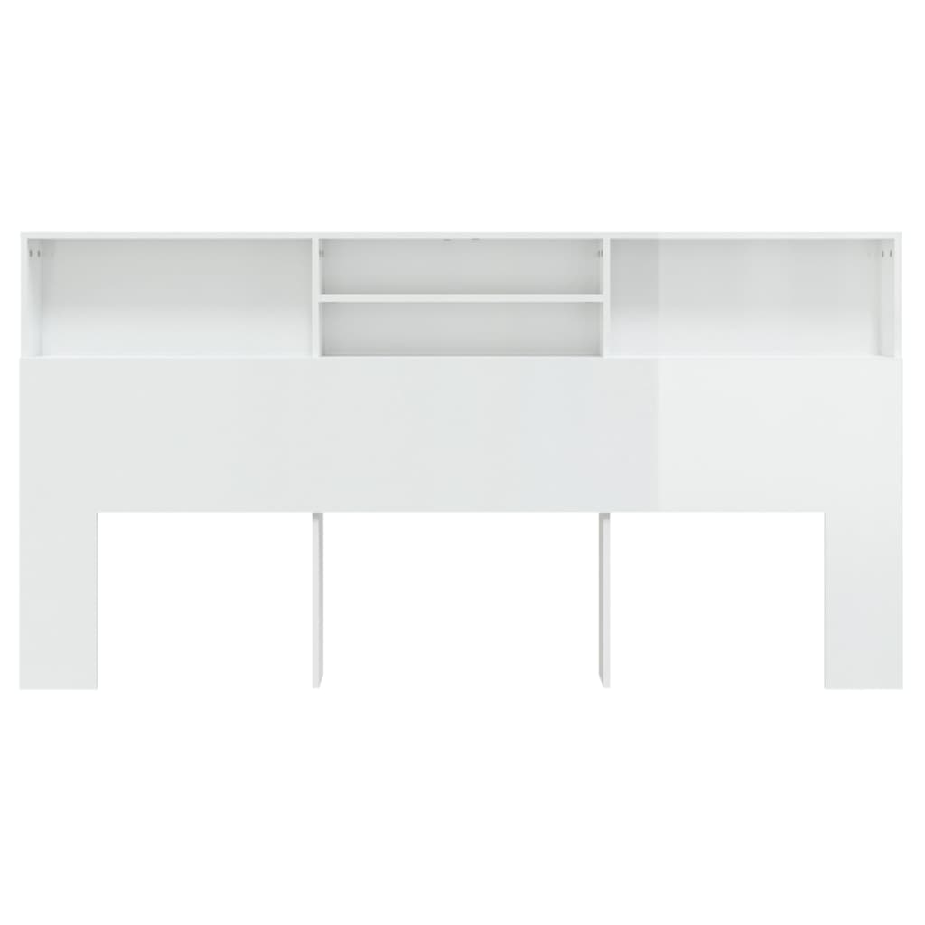 vidaXL Dulap tăblie, alb extralucios, 200x19x103,5 cm vidaXL Dulap tăblie, alb extralucios, 200x19x103,5 cm