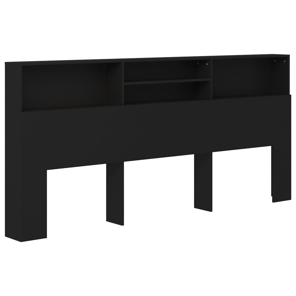 vidaXL Dulap tăblie, negru, 220x19x103,5 cm