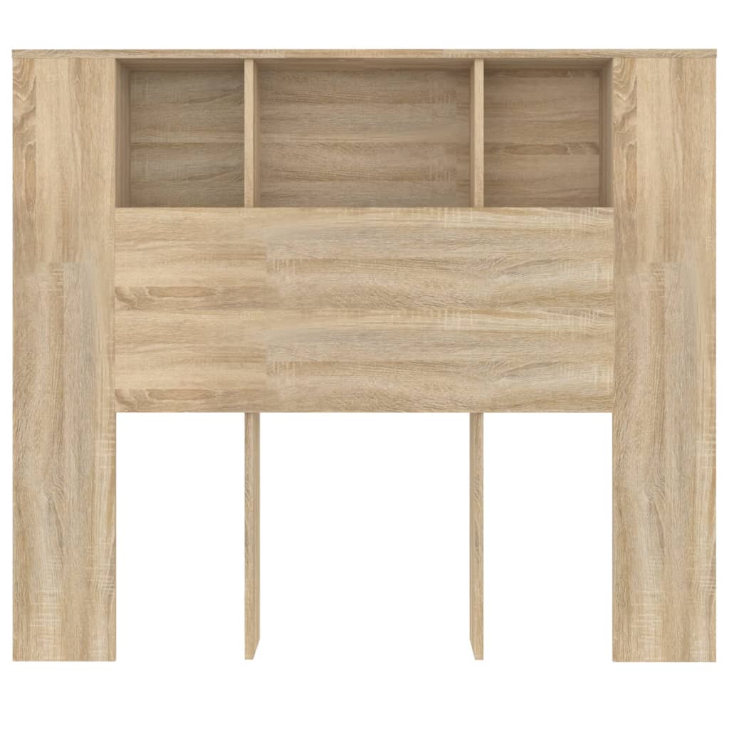 vidaXL Tăblie de pat cu dulap, stejar sonoma, 120x18,5x102,5 cm vidaXL Tăblie de pat cu dulap, stejar sonoma, 120x18,5x102,5 cm