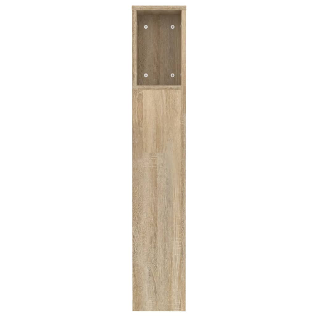 vidaXL Tăblie de pat cu dulap, stejar sonoma, 120x18,5x102,5 cm vidaXL Tăblie de pat cu dulap, stejar sonoma, 120x18,5x102,5 cm