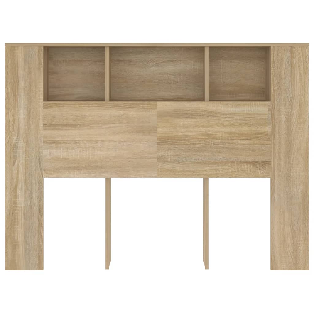 vidaXL Tăblie de pat cu dulap, stejar sonoma, 140x18,5x104,5 cm vidaXL Tăblie de pat cu dulap, stejar sonoma, 140x18,5x104,5 cm