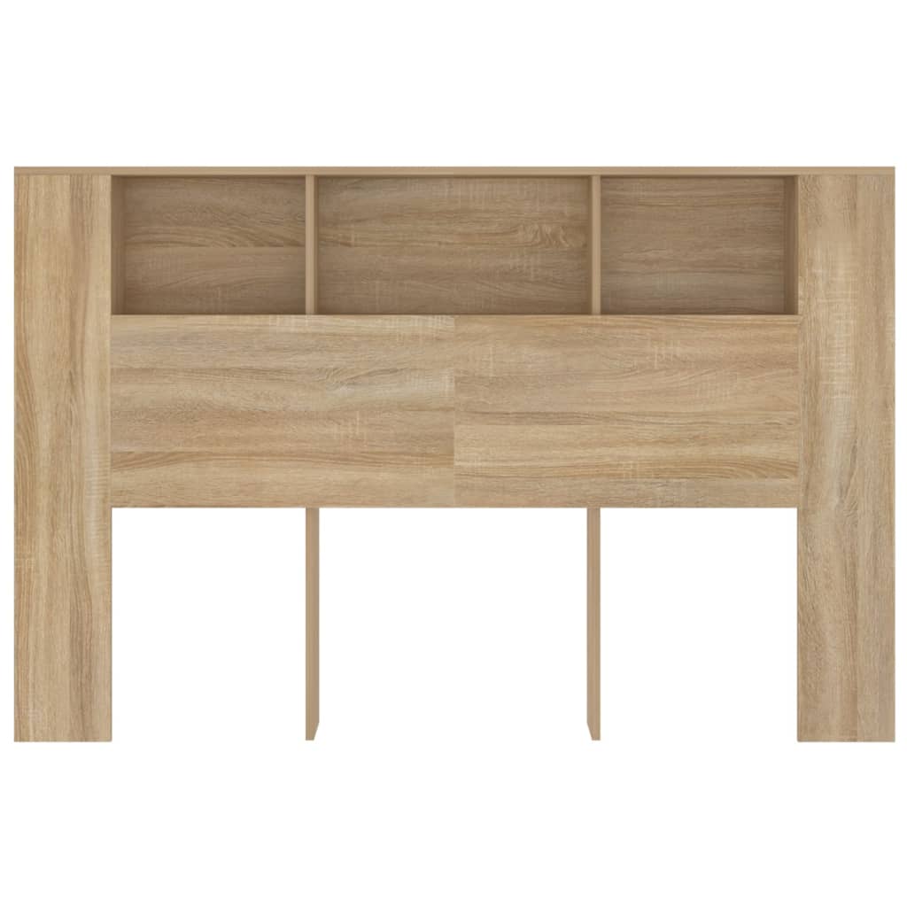 vidaXL Tăblie de pat cu dulap, stejar sonoma, 160x18,5x104,5 cm vidaXL Tăblie de pat cu dulap, stejar sonoma, 160x18,5x104,5 cm