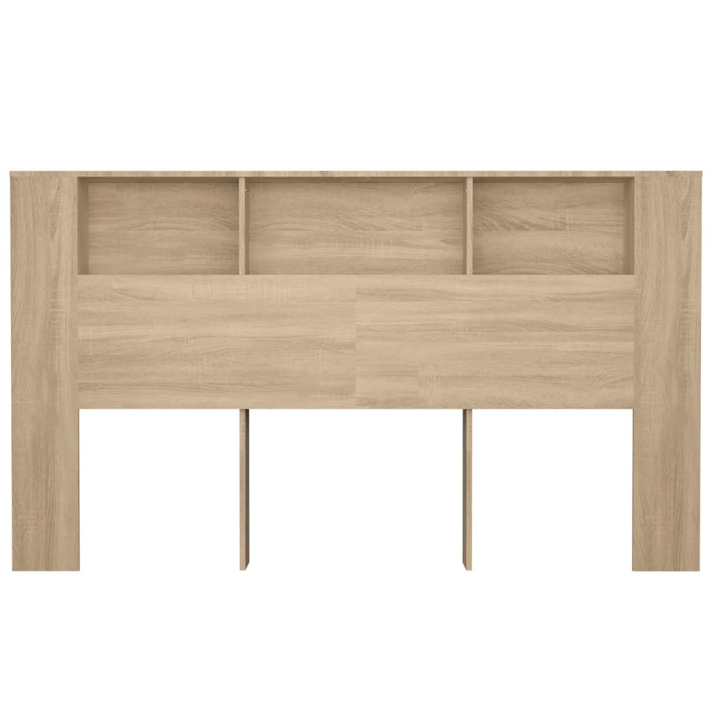 vidaXL Tăblie de pat cu dulap, stejar sonoma, 180x18,5x104,5 cm vidaXL Tăblie de pat cu dulap, stejar sonoma, 180x18,5x104,5 cm