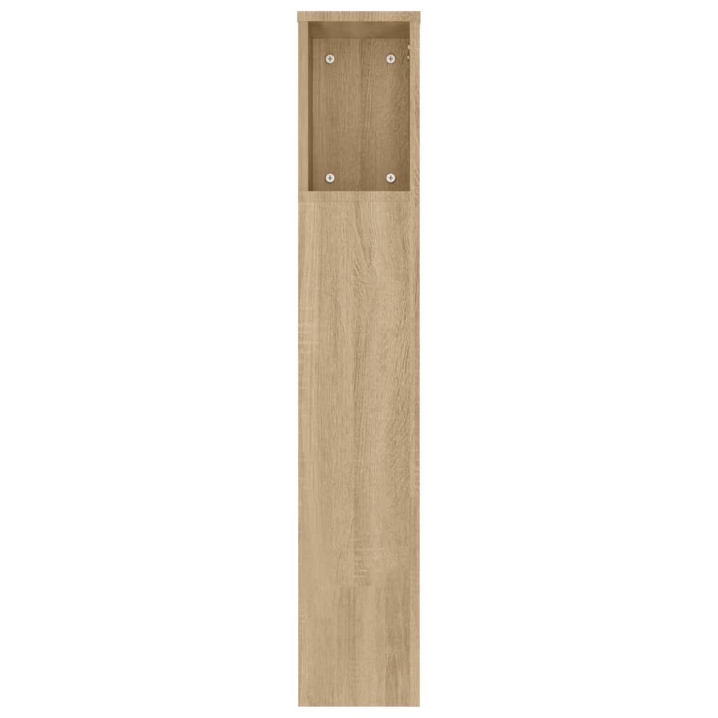 vidaXL Tăblie de pat cu dulap, stejar sonoma, 180x18,5x104,5 cm vidaXL Tăblie de pat cu dulap, stejar sonoma, 180x18,5x104,5 cm