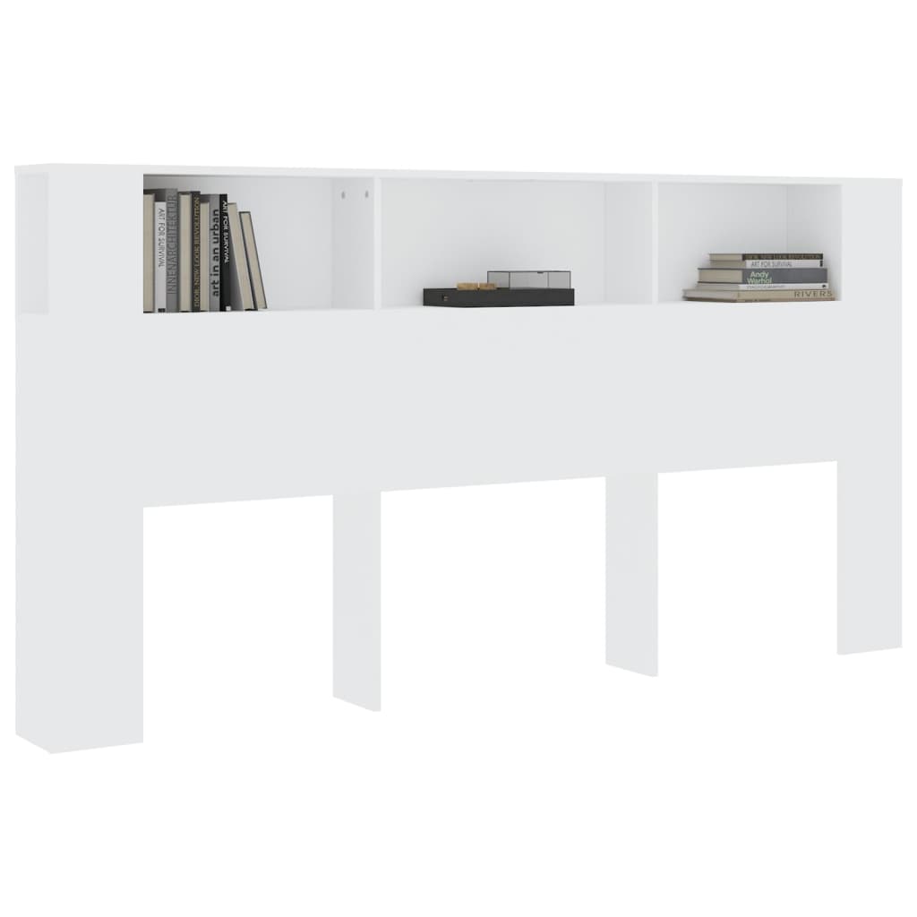 vidaXL Dulap tăblie, alb, 200x18,5x104,5 cm vidaXL Dulap tăblie, alb, 200x18,5x104,5 cm