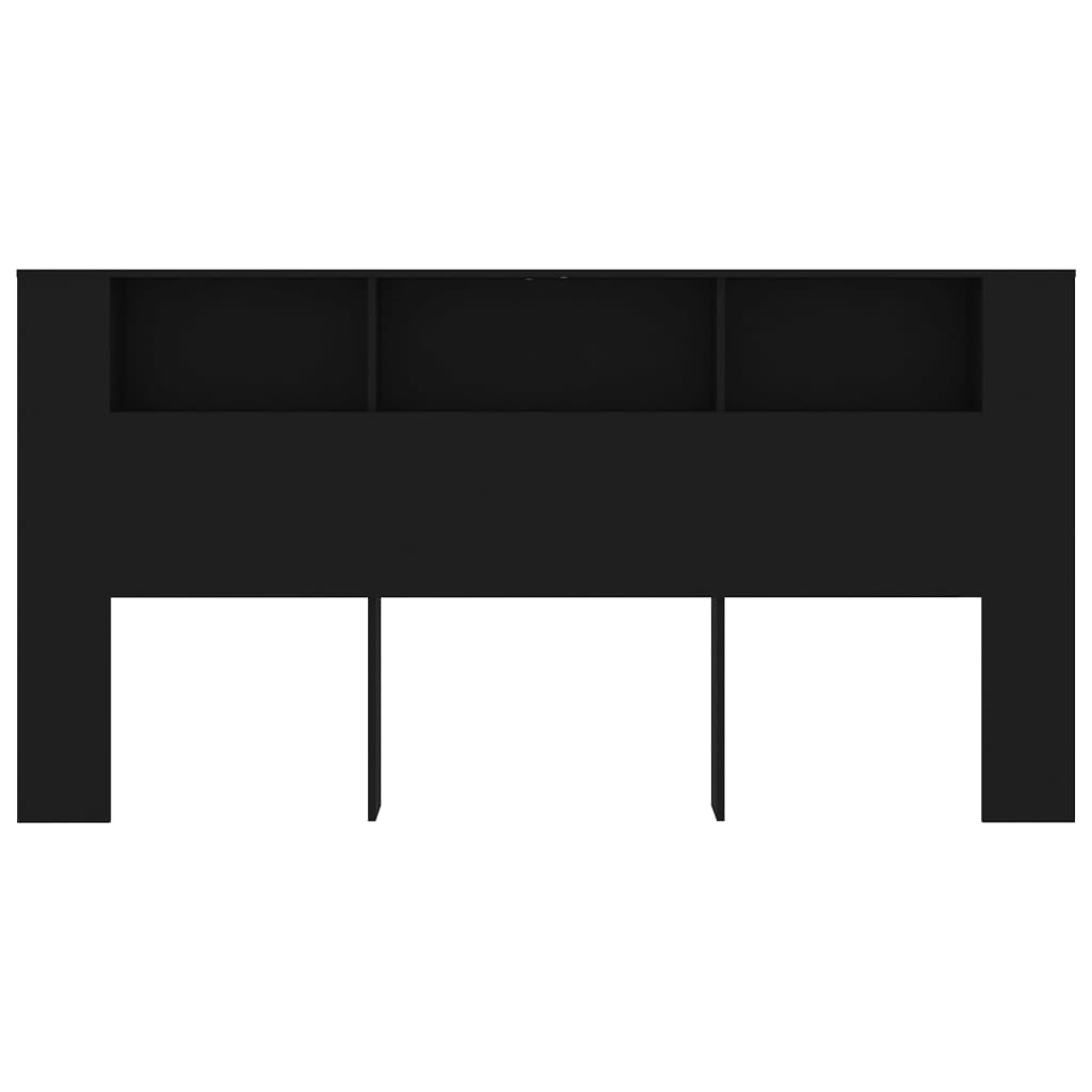 vidaXL Dulap tăblie, negru, 200x18,5x104,5 cm vidaXL Dulap tăblie, negru, 200x18,5x104,5 cm