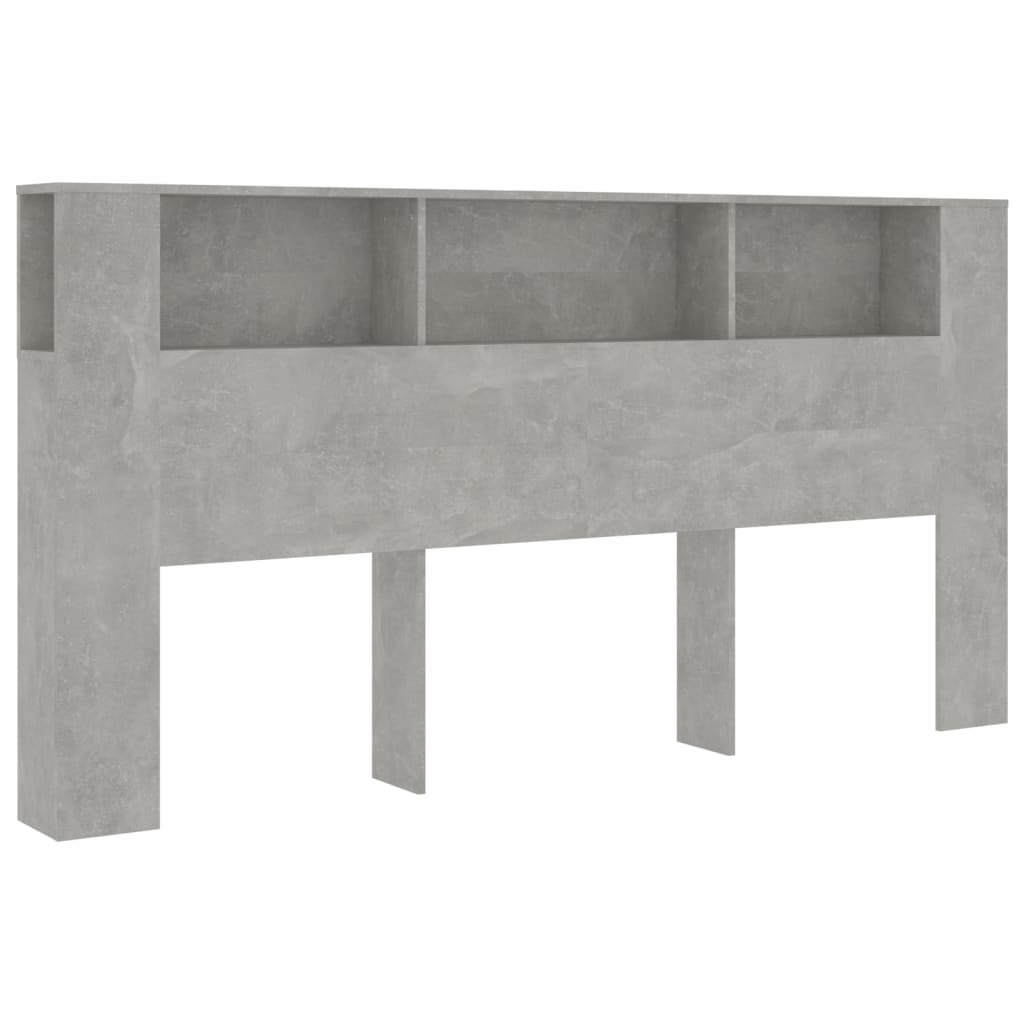 vidaXL Dulap tăblie, gri beton, 200x18,5x104,5 cm vidaXL Dulap tăblie, gri beton, 200x18,5x104,5 cm