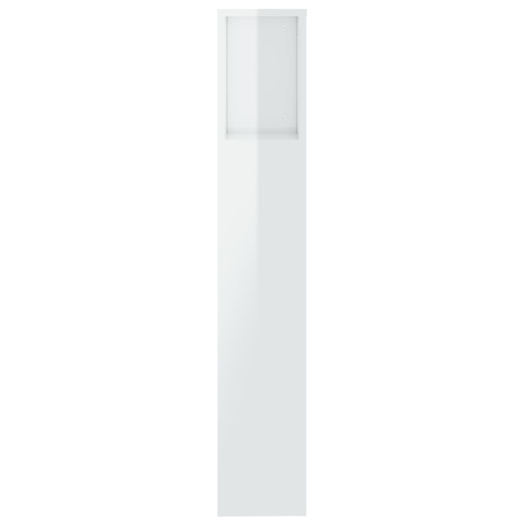 vidaXL Dulap tăblie, alb extralucios, 200x18,5x104,5 cm vidaXL Dulap tăblie, alb extralucios, 200x18,5x104,5 cm