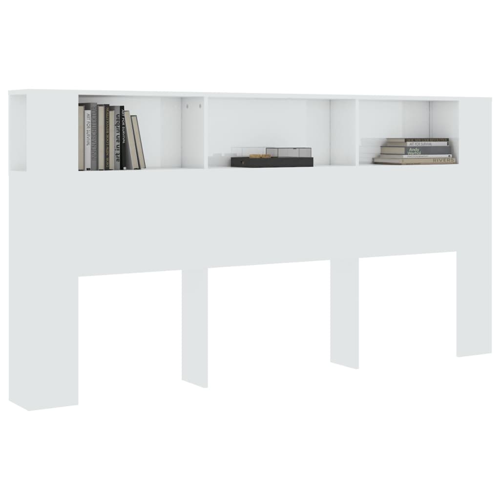 vidaXL Dulap tăblie, alb extralucios, 200x18,5x104,5 cm vidaXL Dulap tăblie, alb extralucios, 200x18,5x104,5 cm