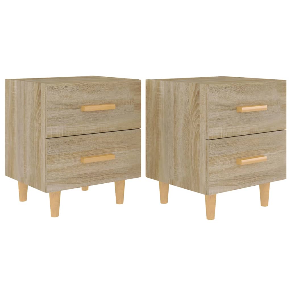 vidaXL Noptiere, 2 buc., stejar sonoma, 40x35x47,5 cm