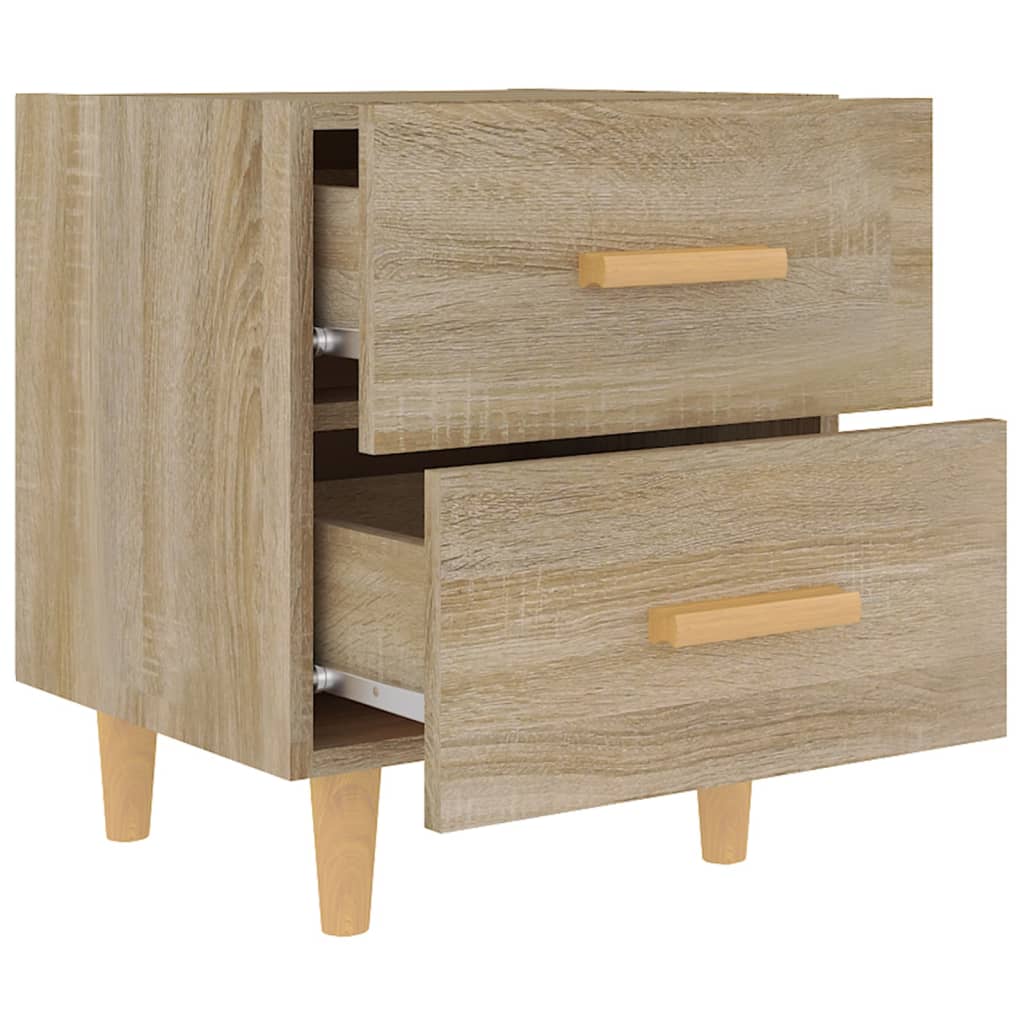 vidaXL Noptiere, 2 buc., stejar sonoma, 40x35x47,5 cm
