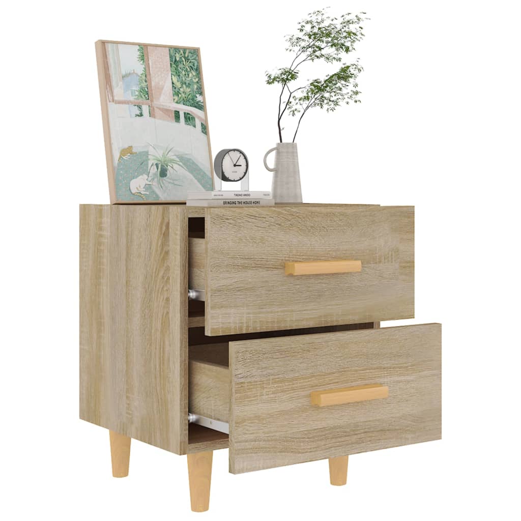vidaXL Noptiere, 2 buc., stejar sonoma, 40x35x47,5 cm