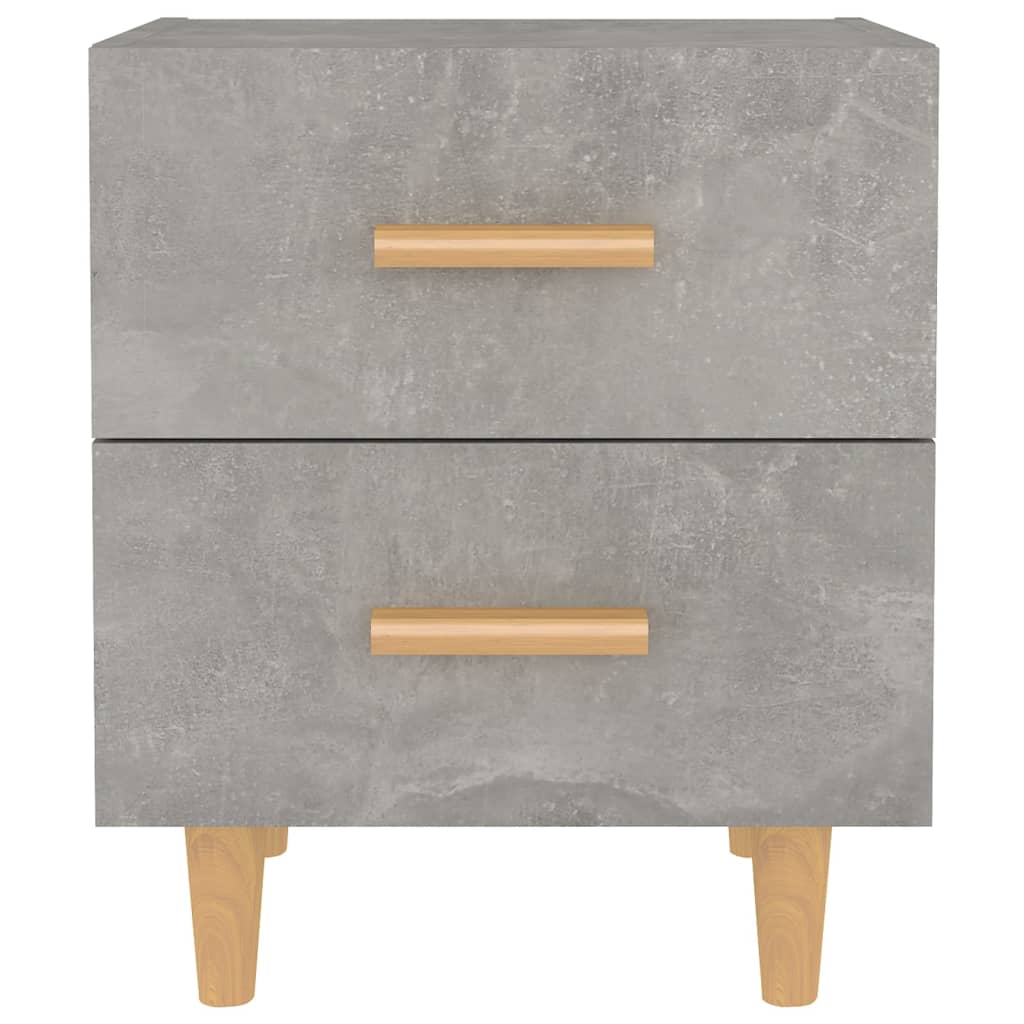 vidaXL Noptiere, 2 buc., gri beton, 40x35x47,5 cm
