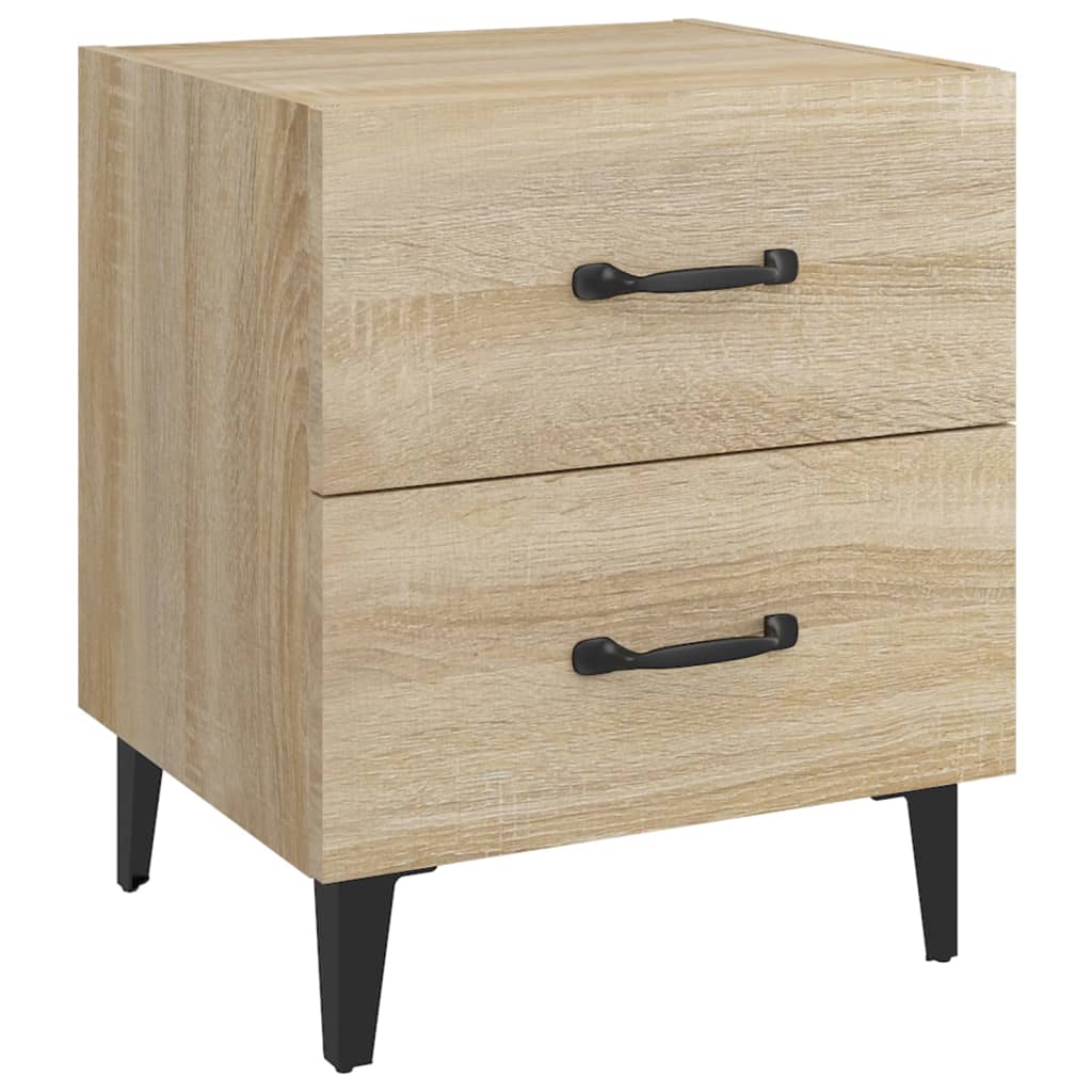 vidaXL Noptiere, 2 buc., stejar sonoma, 40x35x47,5 cm vidaXL Noptiere, 2 buc., stejar sonoma, 40x35x47,5 cm