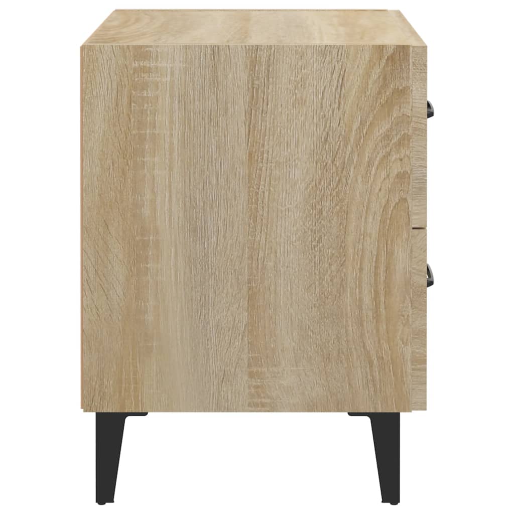 vidaXL Noptiere, 2 buc., stejar sonoma, 40x35x47,5 cm vidaXL Noptiere, 2 buc., stejar sonoma, 40x35x47,5 cm
