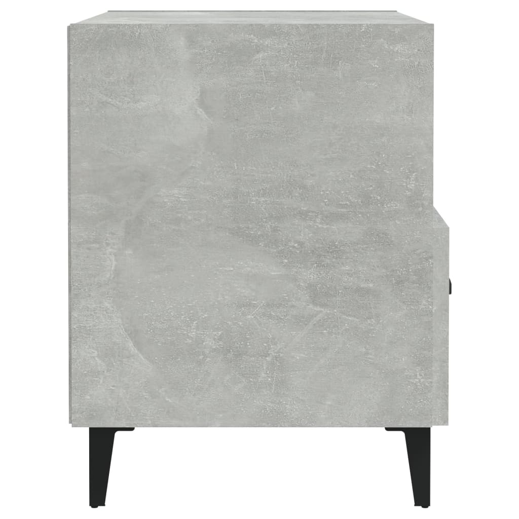 vidaXL Noptiere, 2 buc., gri beton, lemn prelucrat vidaXL Noptiere, 2 buc., gri beton, lemn prelucrat
