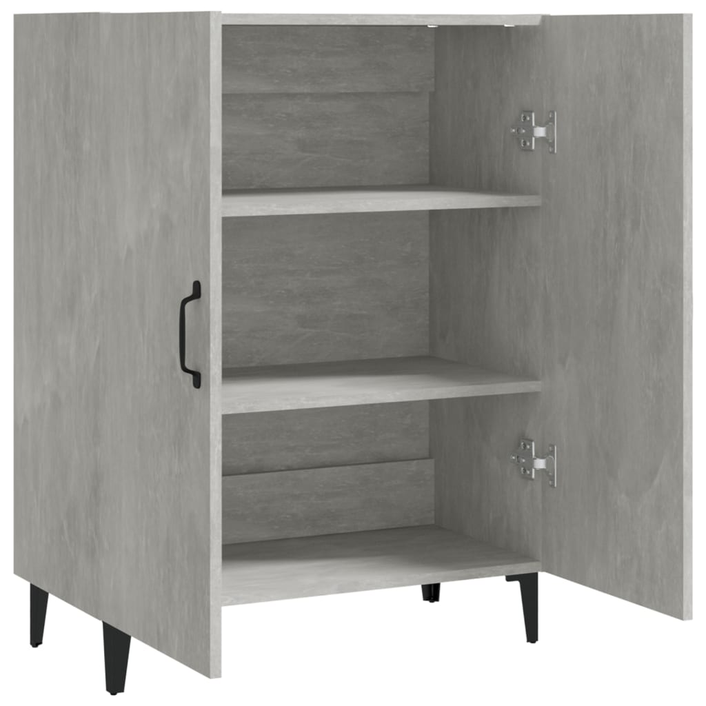 vidaXL Servantă, gri beton, 70x34x90 cm, lemn prelucrat