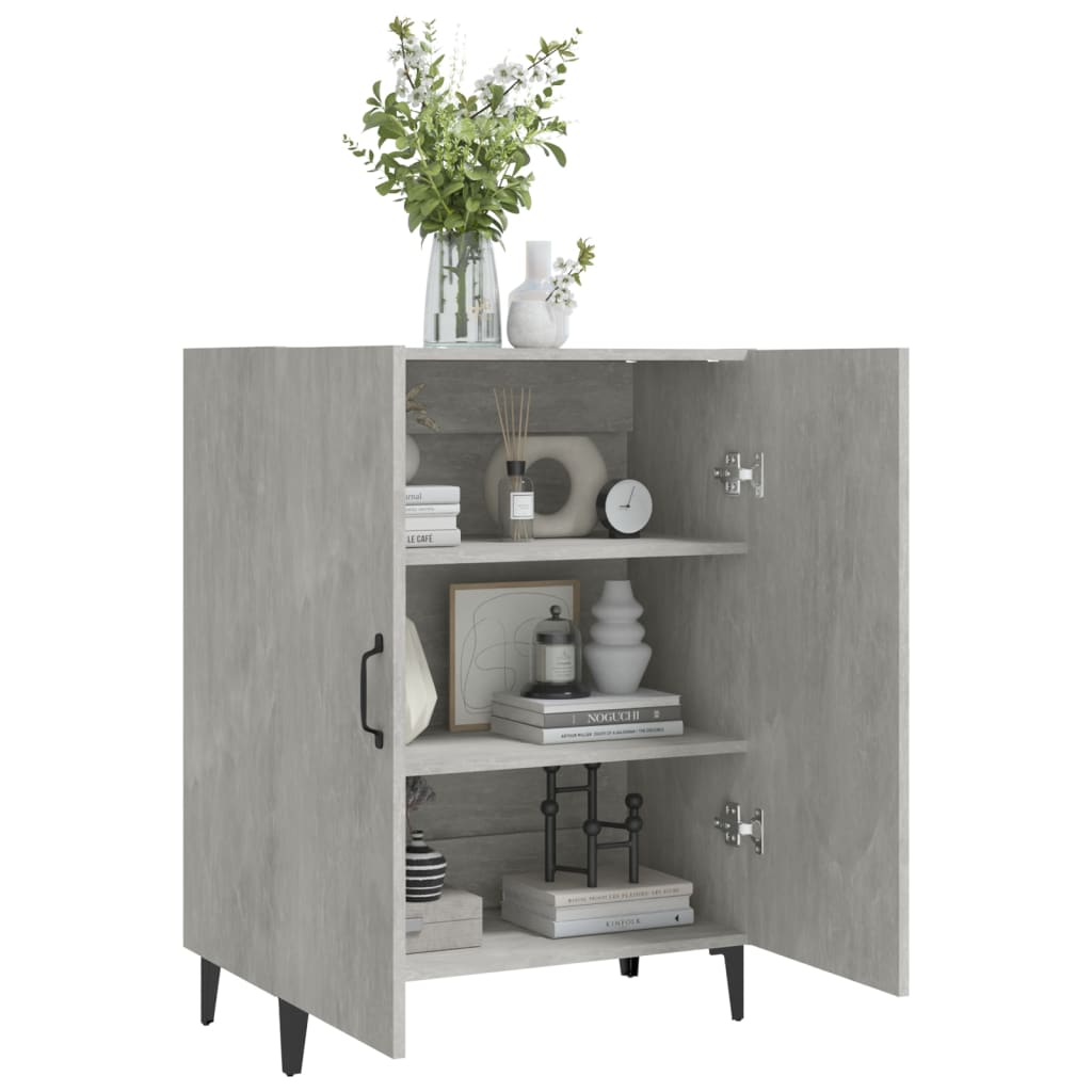 vidaXL Servantă, gri beton, 70x34x90 cm, lemn prelucrat