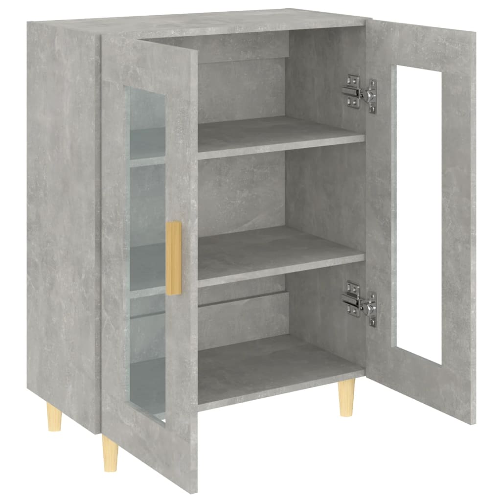 vidaXL Dulap, gri beton, 69,5x34x90 cm, lemn compozit vidaXL Dulap, gri beton, 69,5x34x90 cm, lemn compozit