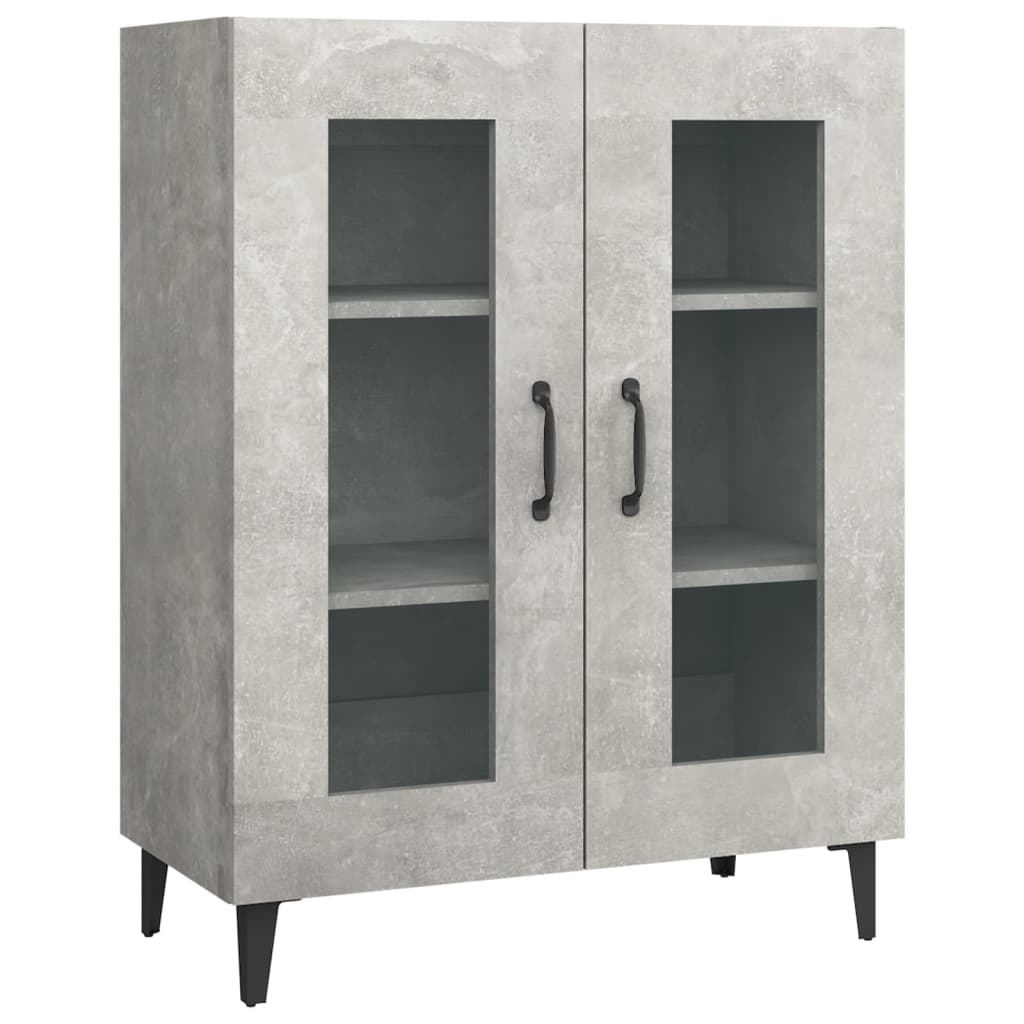 vidaXL Dulap, gri beton, 69,5x34x90 cm, lemn compozit vidaXL Dulap, gri beton, 69,5x34x90 cm, lemn compozit