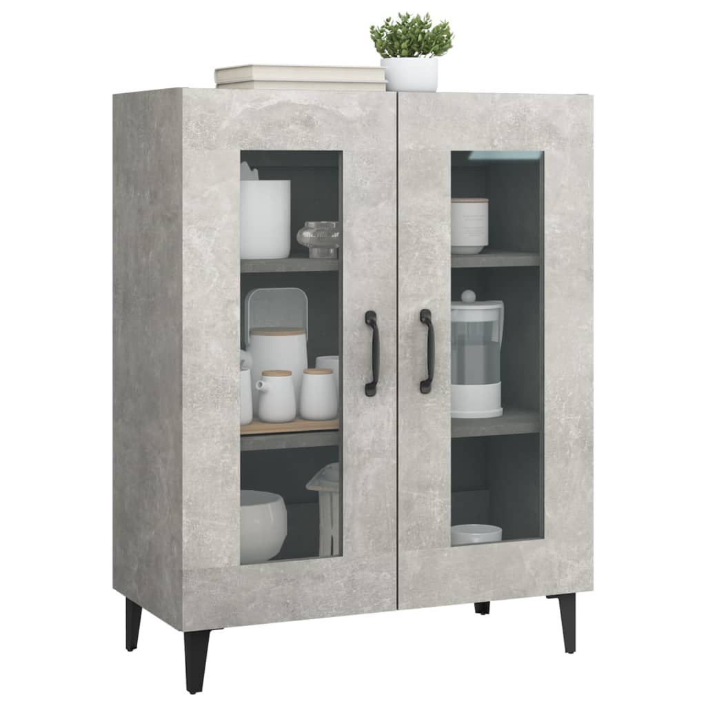 vidaXL Dulap, gri beton, 69,5x34x90 cm, lemn compozit vidaXL Dulap, gri beton, 69,5x34x90 cm, lemn compozit