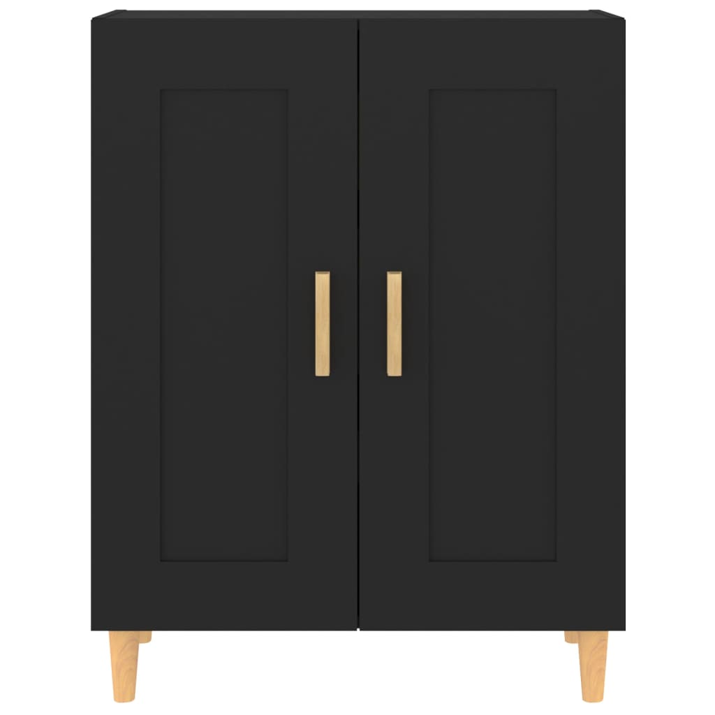 vidaXL Dulap, negru, 69,5x34x90 cm, lemn compozit