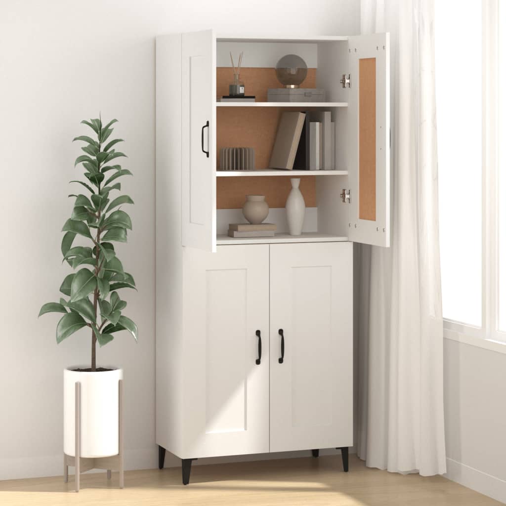 vidaXL Dulap, alb, 69,5x34x90 cm, lemn compozit vidaXL Dulap, alb, 69,5x34x90 cm, lemn compozit