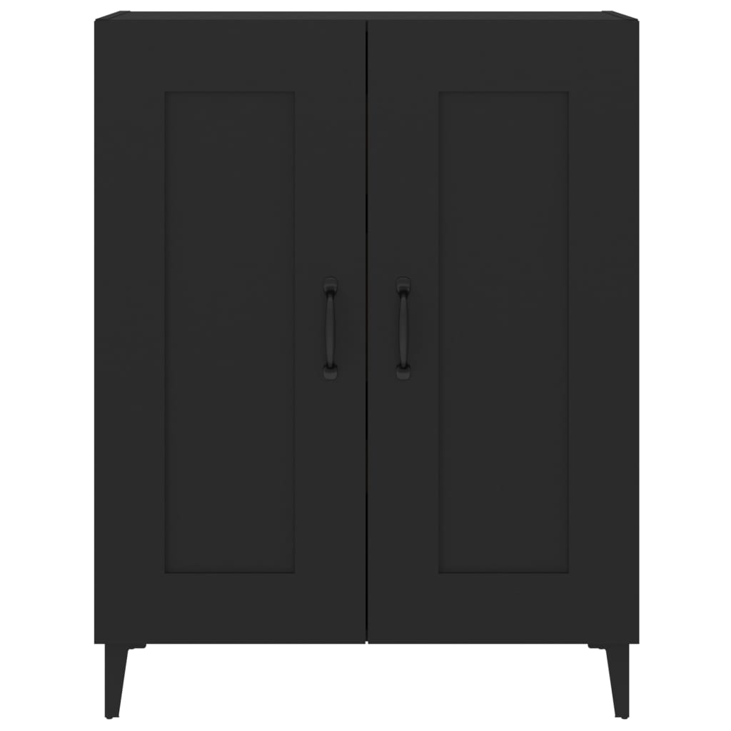 vidaXL Dulap, negru, 69,5x34x90 cm, lemn compozit
