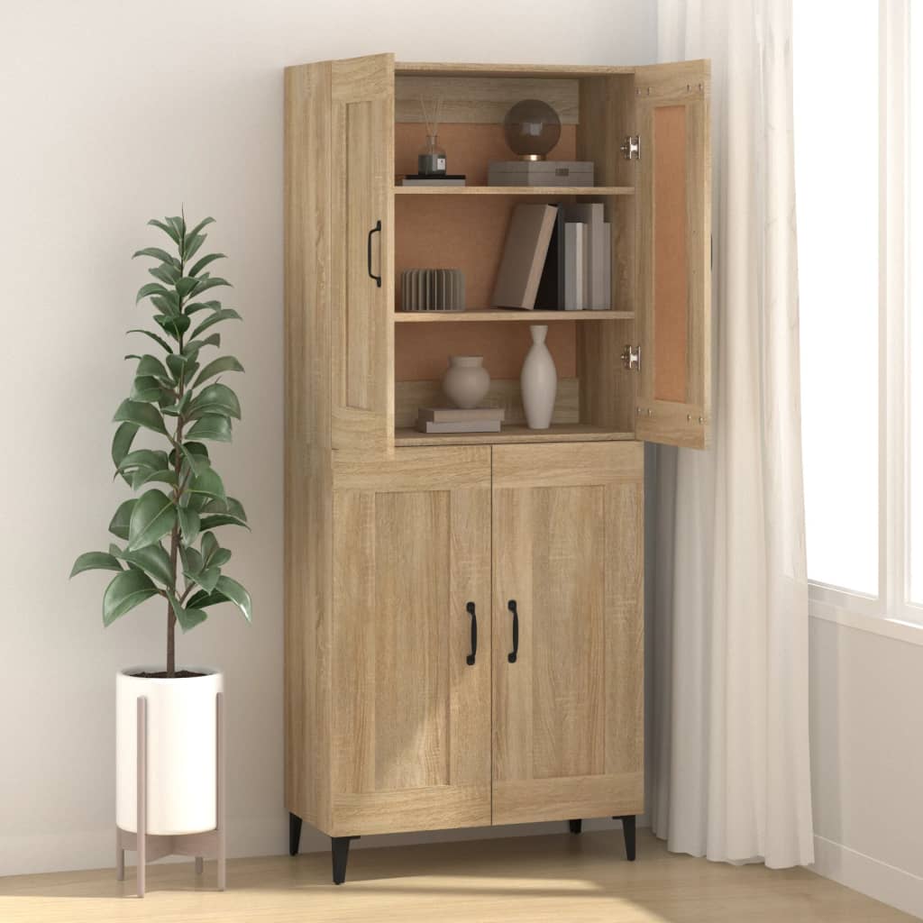 vidaXL Dulap, stejar sonoma, 69,5x34x90 cm, lemn compozit