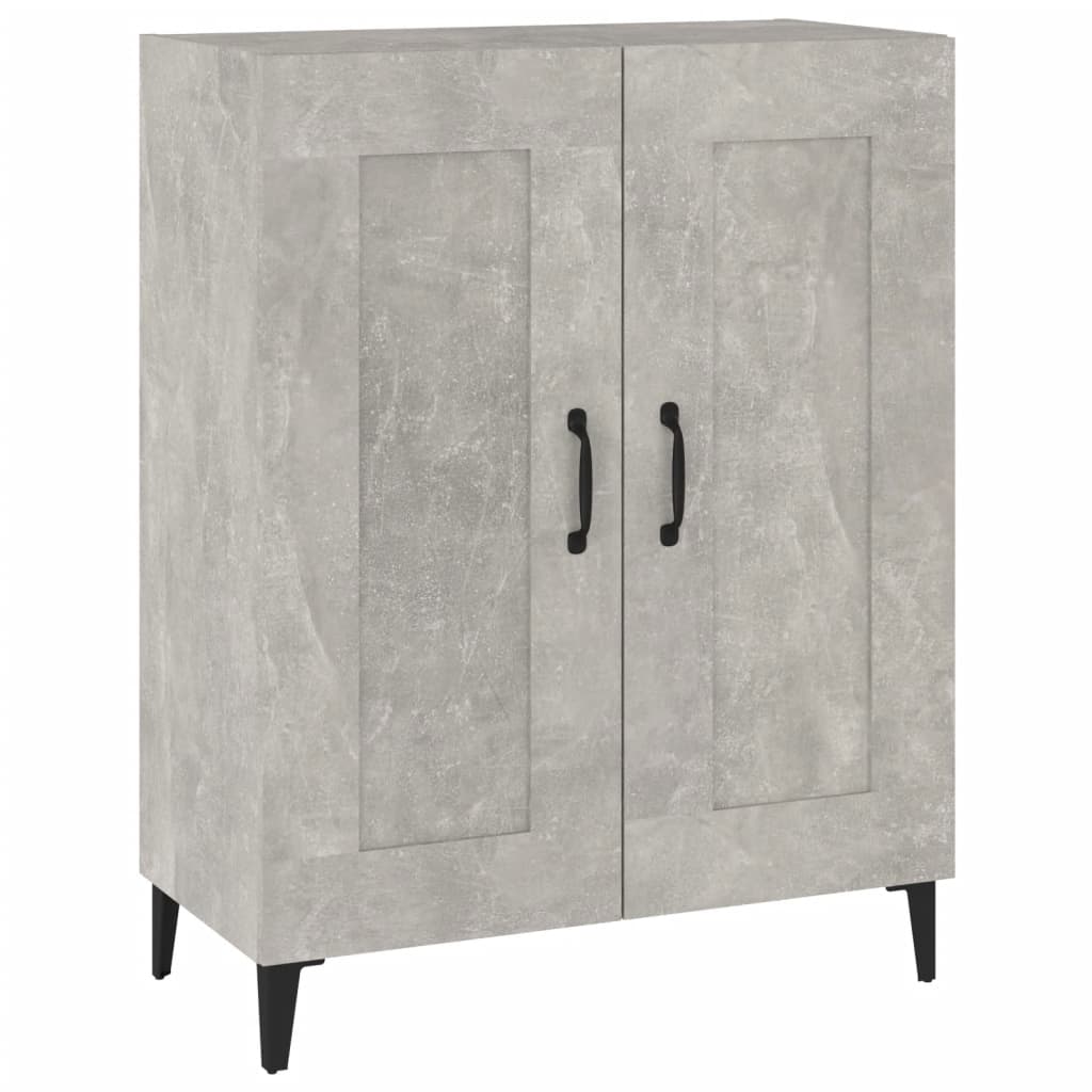 vidaXL Dulap, gri beton, 69,5x34x90 cm, lemn compozit